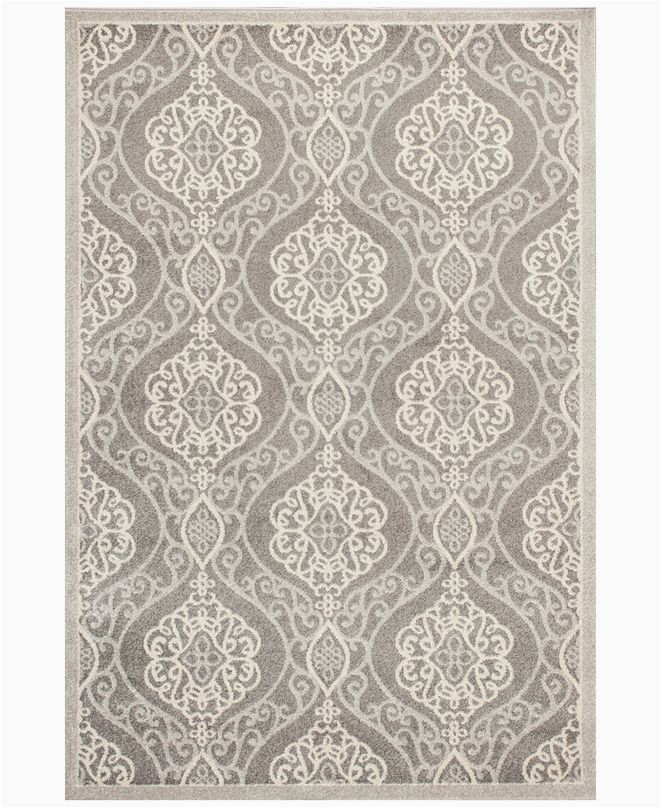 Macy S Clearance area Rugs Lucia Mosaic 2759 Silver 5 3 X 7 7 Indoor Outdoor area Rug