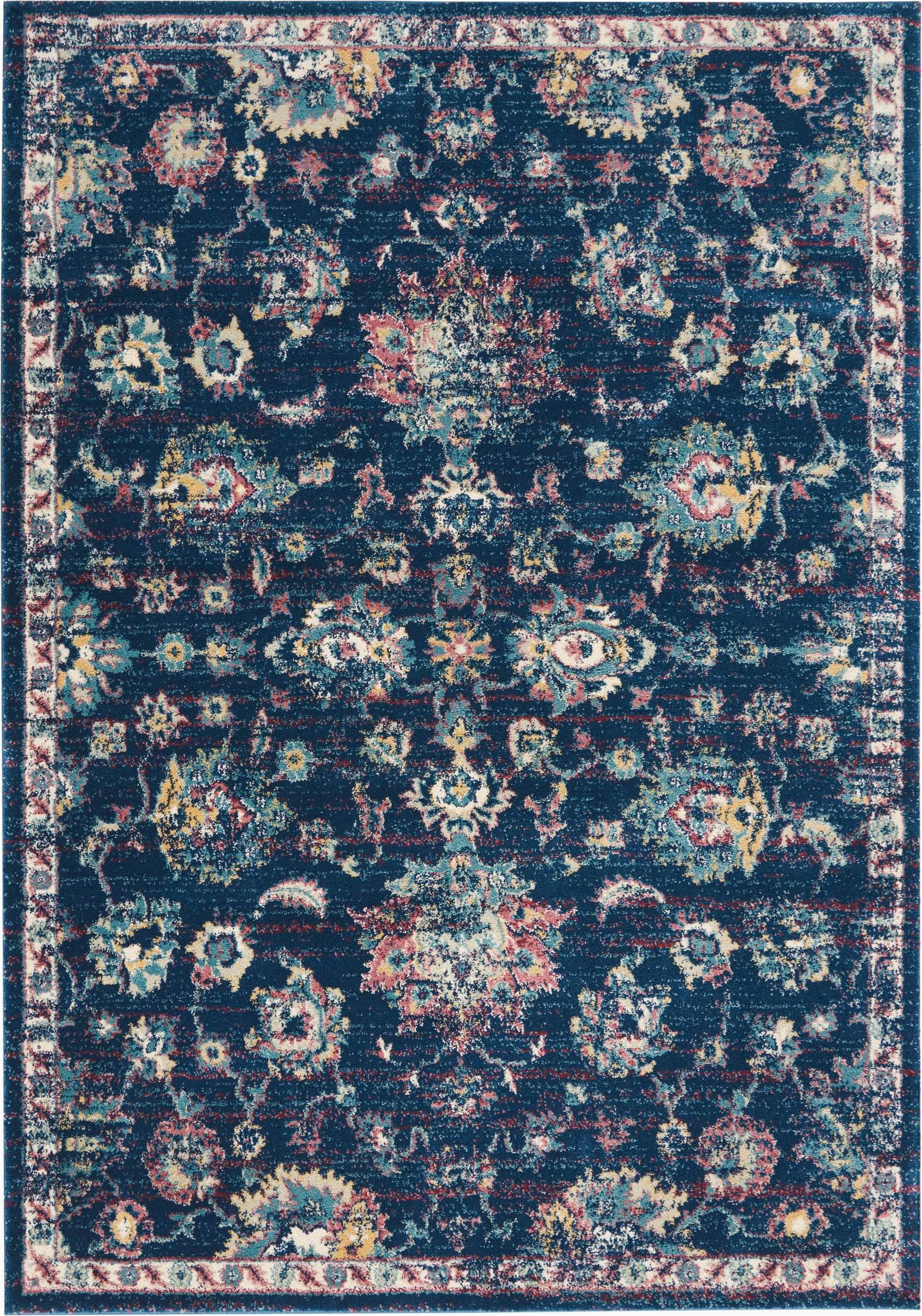 Navy and Pink area Rug Fss15 Fusion Navy Pink Traditional Persian Rug Design Takes