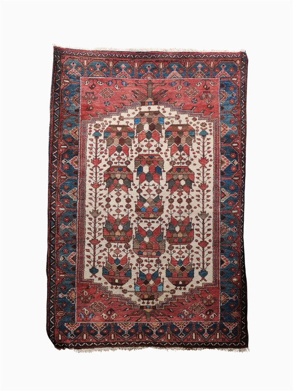 Navy and Rust area Rugs Rectangular area Rug In Navy Cream and Rust Hues