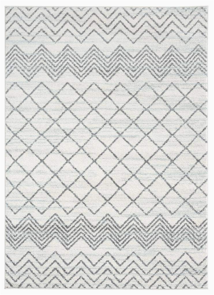 Off White 8×10 area Rugs Buy Luxe Weavers Pancras Moroccan Grey F White Abstract