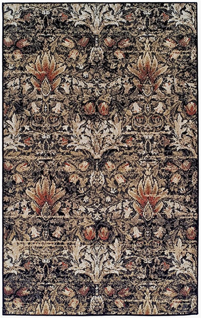 Oriental Weavers Braxton area Rug Superior Designer Braxton area Rug Collection Gorgeous Floral Lotus Pattern 6mm Pile Height with Jute Backing Affordable and Beautiful Rugs 5 X