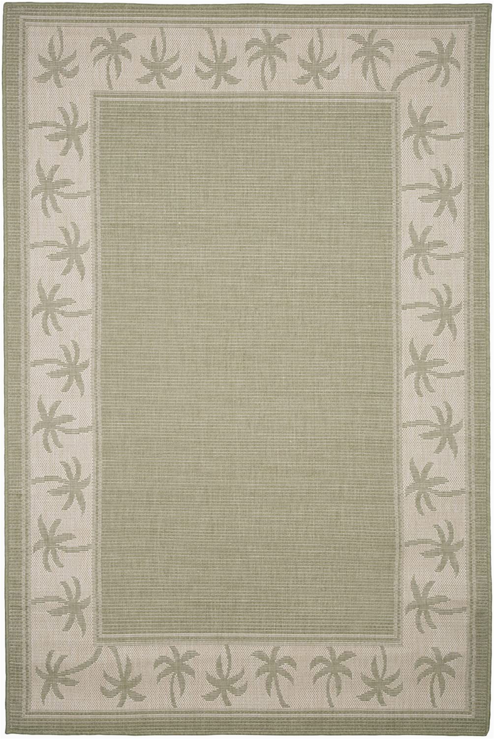 Outdoor 8 X 10 area Rugs Lavish Home 8 X 10 area Rug Indoor and Outdoor Stain Resistant Rug with Palm Trees Design Green and Beige Accent Rug for Home Decor