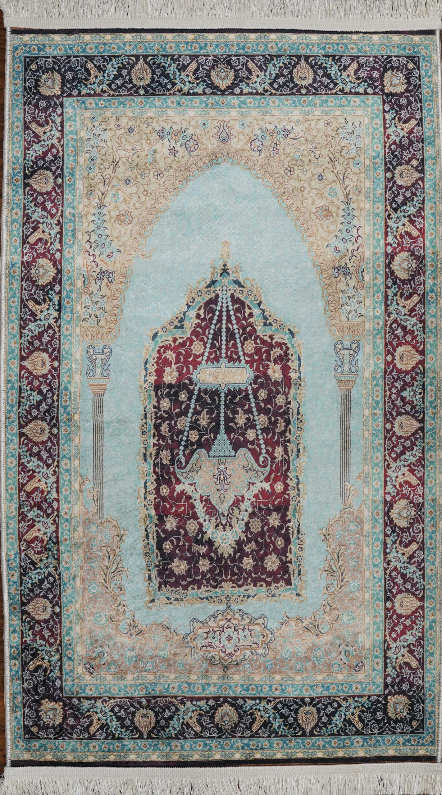 Purple and Turquoise area Rug Aines oriental Turquoise Purple area Rug
