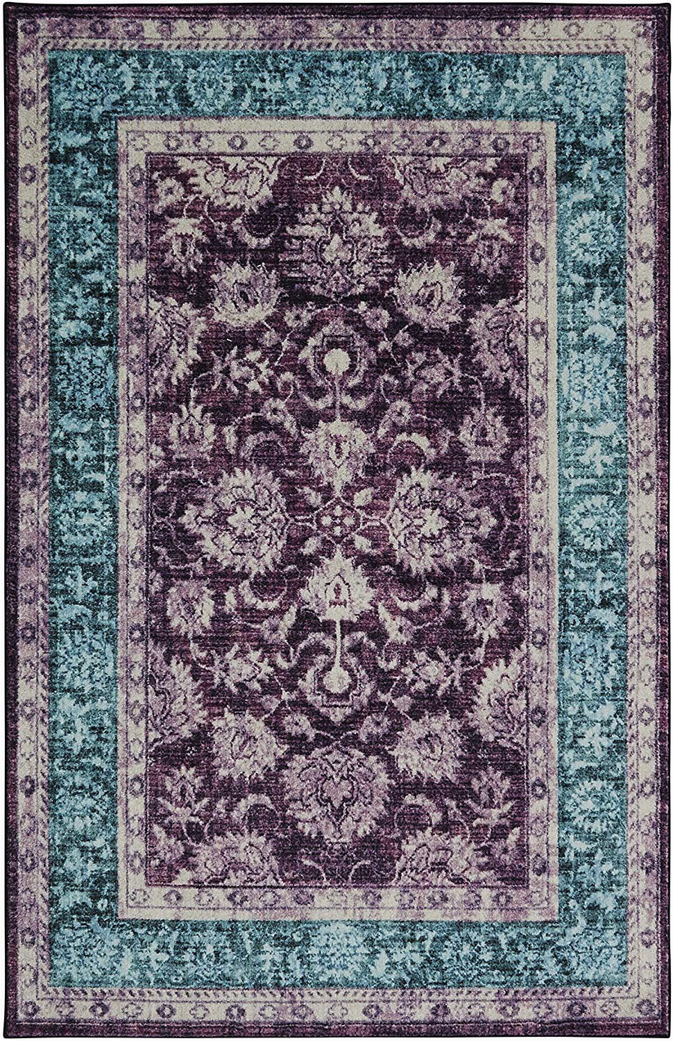 Purple and Turquoise area Rug Mohawk Precision Printed Prismatic Worcester area Rug 8 X10 Purple