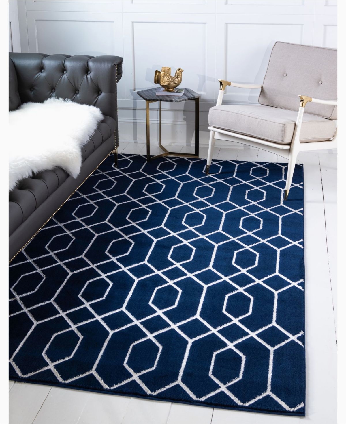 Royal Blue and Gold area Rug Marilyn Monroe Glam Mmg001 Navy Blue Silver 9 X 12 area