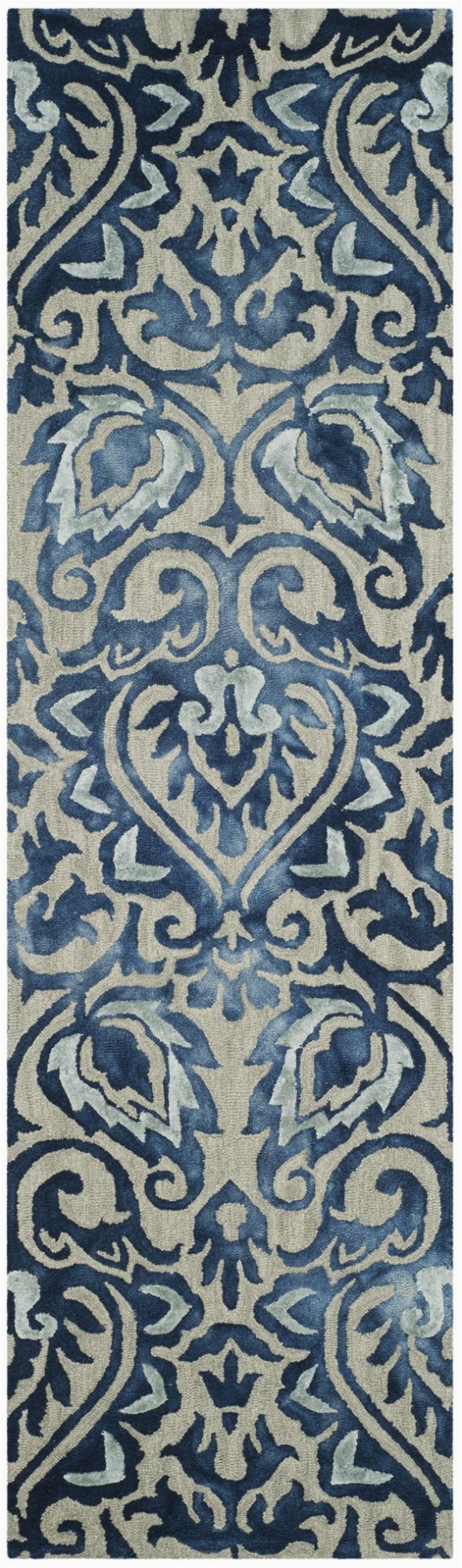 Royal Blue and Gold area Rug Safavieh Dip Dye Ddy 511 area Rugs