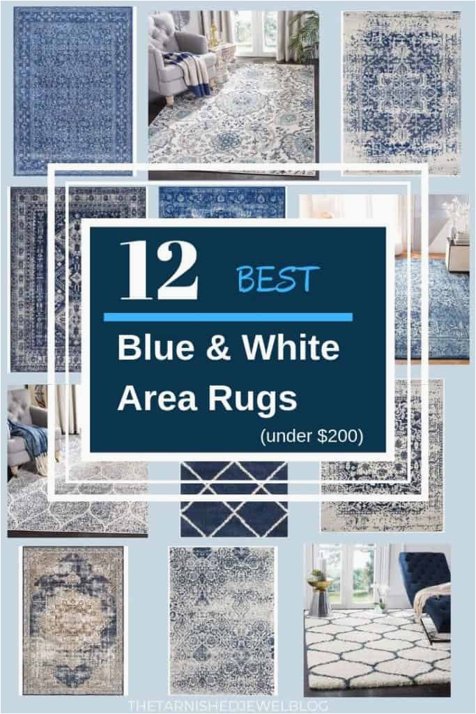 Royal Blue and White area Rugs 12 Best Navy and White area Rugs Under $200