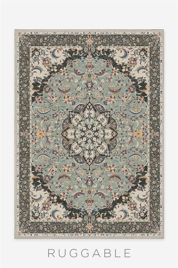 Sage Green area Rug 5×7 the Sima Sage Updates A Traditional Kashan Style Floral Rug