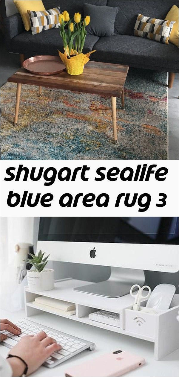 Shugart Sealife Blue area Rug Shugart Sealife Blue area Rug 3 Lashroomdecor Wrought