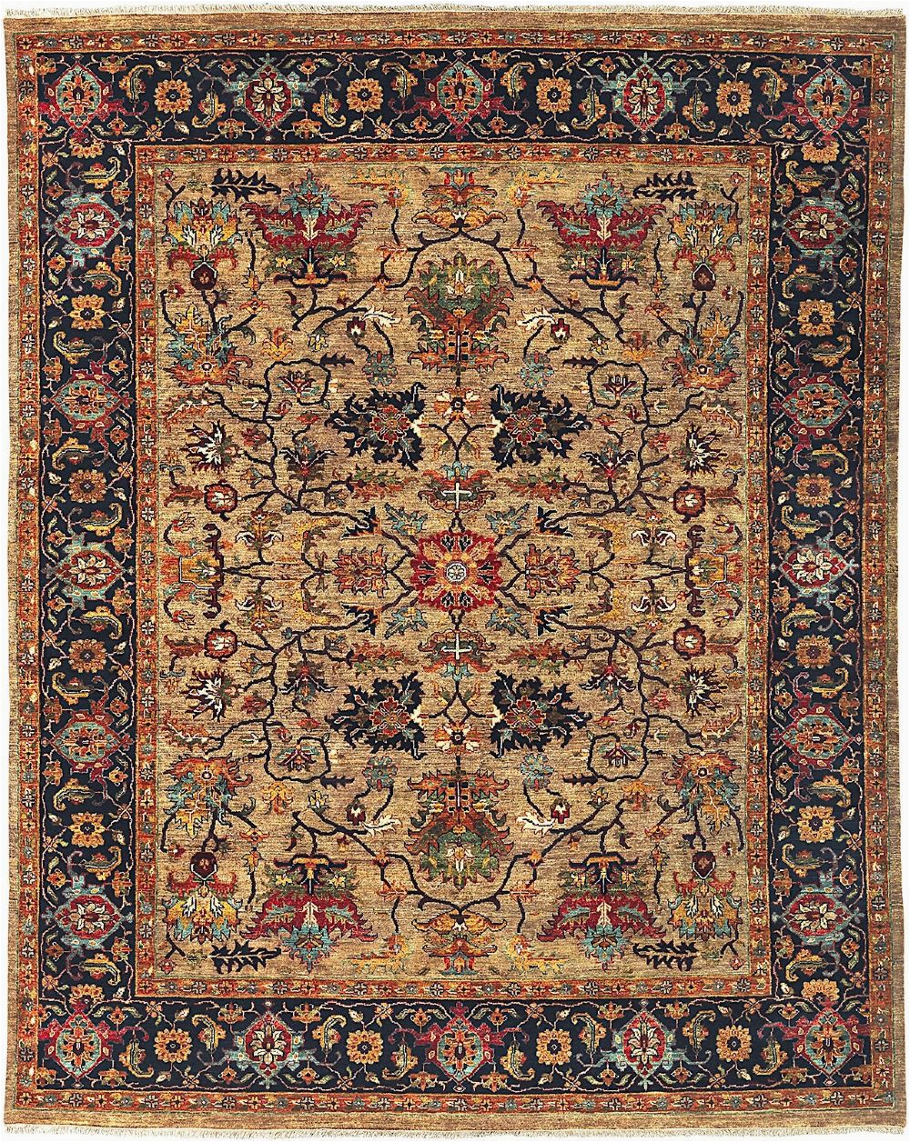 The Bursa Collection area Rugs Traditional Bursa Collection area Rug In Brown Neutral and Oval Rectangle Round Runner Shape