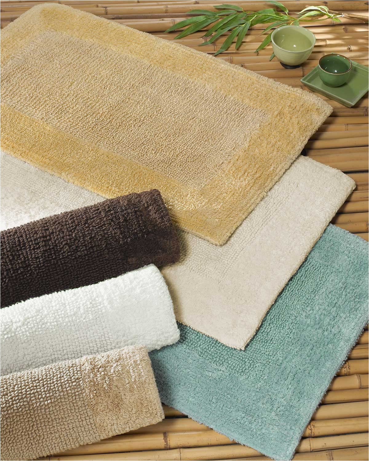 40 X 24 Bath Rug Amazon Luxor Linens Anini Spa Bamboo and Cotton Bath