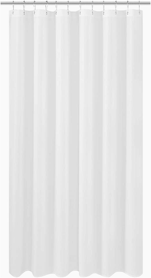 72 Inch White Bath Rug N&y Home Extra Long Fabric Shower Curtain or Liner 72 X 92 Inch Hotel Quality Washable White Bathroom Curtains with Grommets 72×92