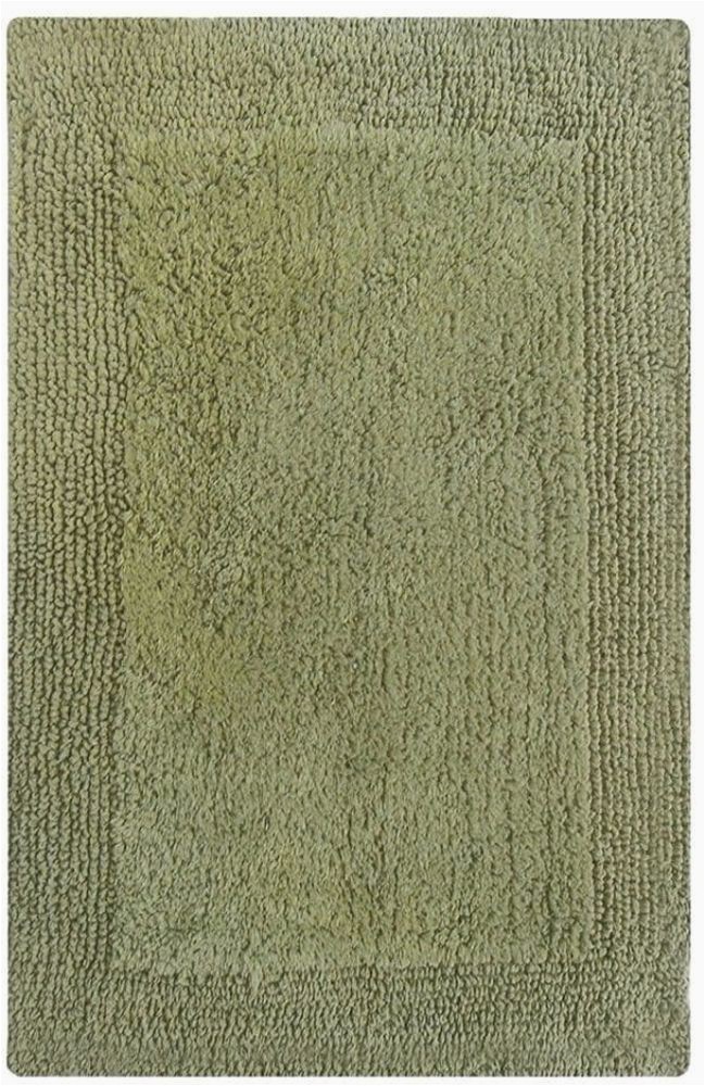 All Cotton Reversible Bath Rugs solid Color Sage Green Cotton Reversible Absorbent Bath Rug