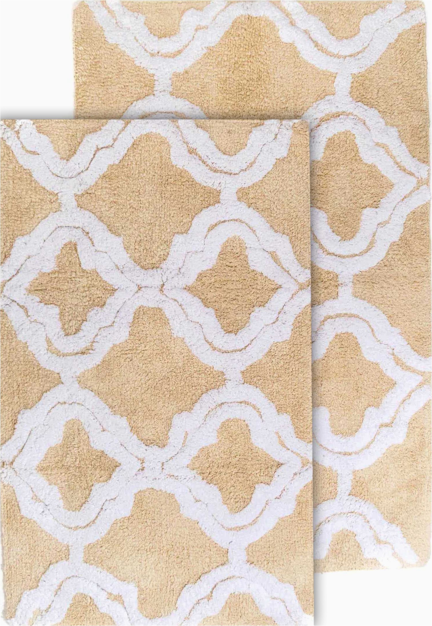 Bath Rug 21 X 34 Chesapeake Double Quatrefoil 2pc Straw Bath Rug Set 21"x 34" & 24"x40" Walmart