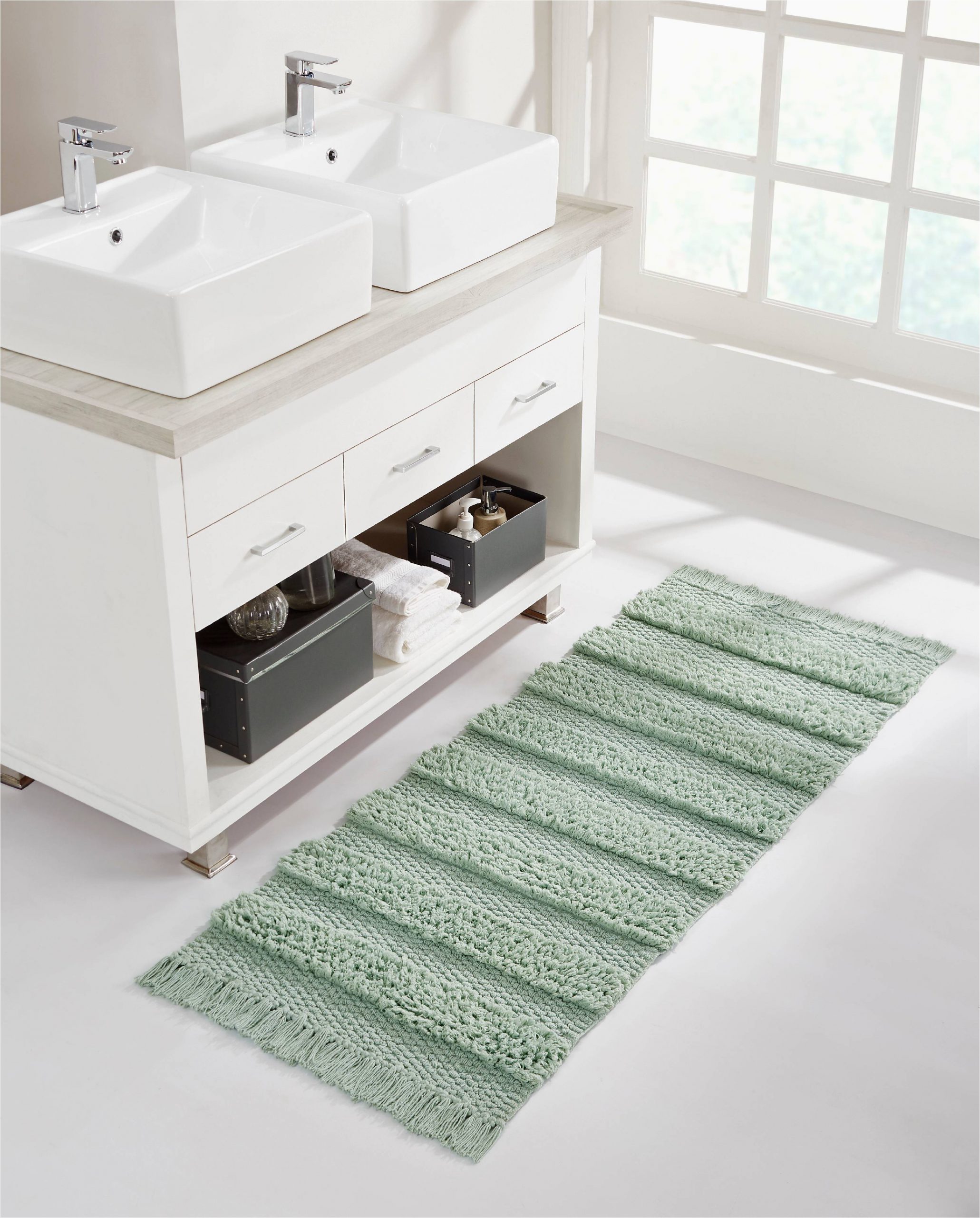 Bath Rug Runner 20 X 60 Vcny Home Savannah Fringe Stripe Bath Rug Runner 24 X 60 Sage