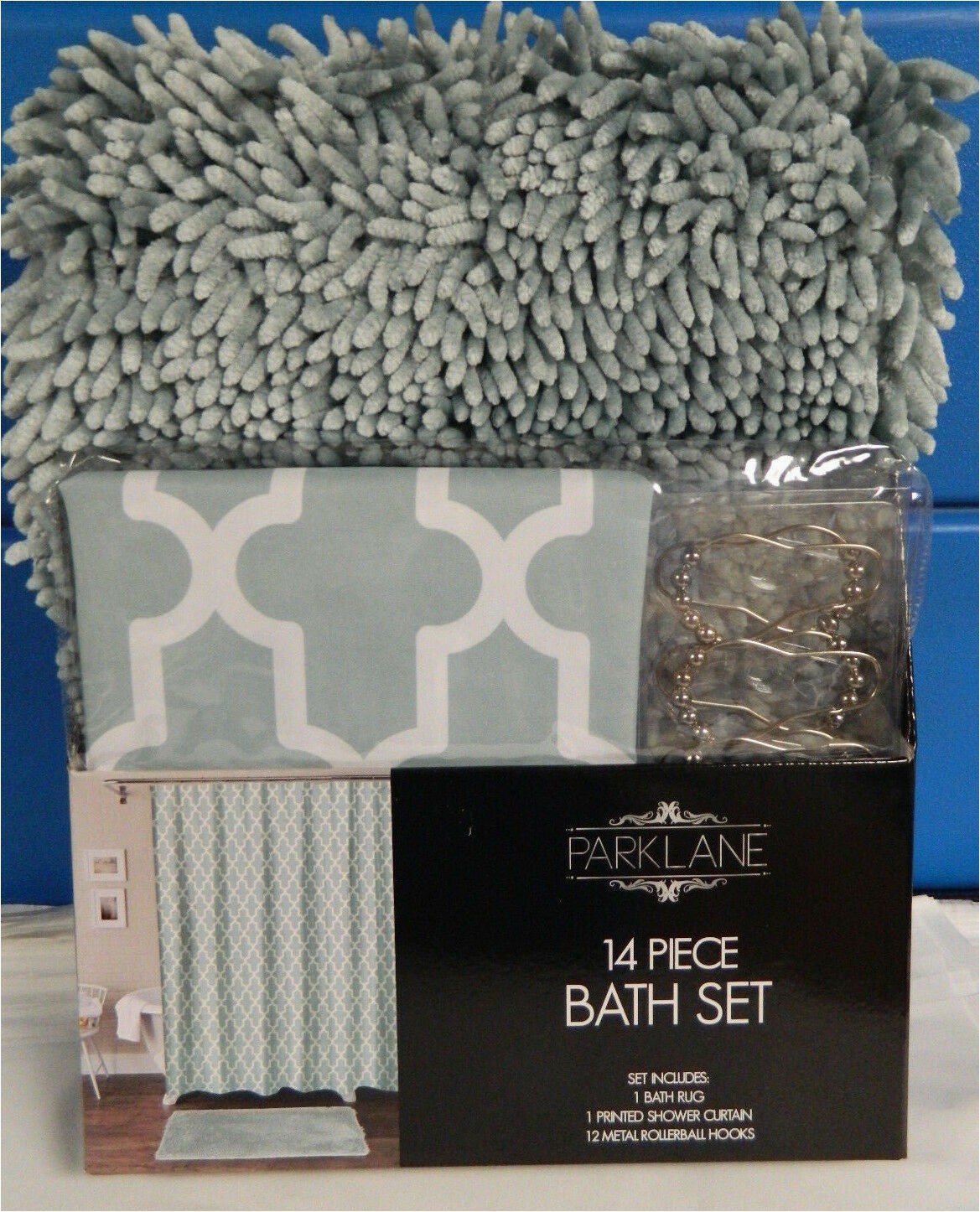 Bath Rug Sets at Kohl S Nip Parklane From Kohls 14 Pc Bath Set Rug Printed Shower Curtain 12 Hooks