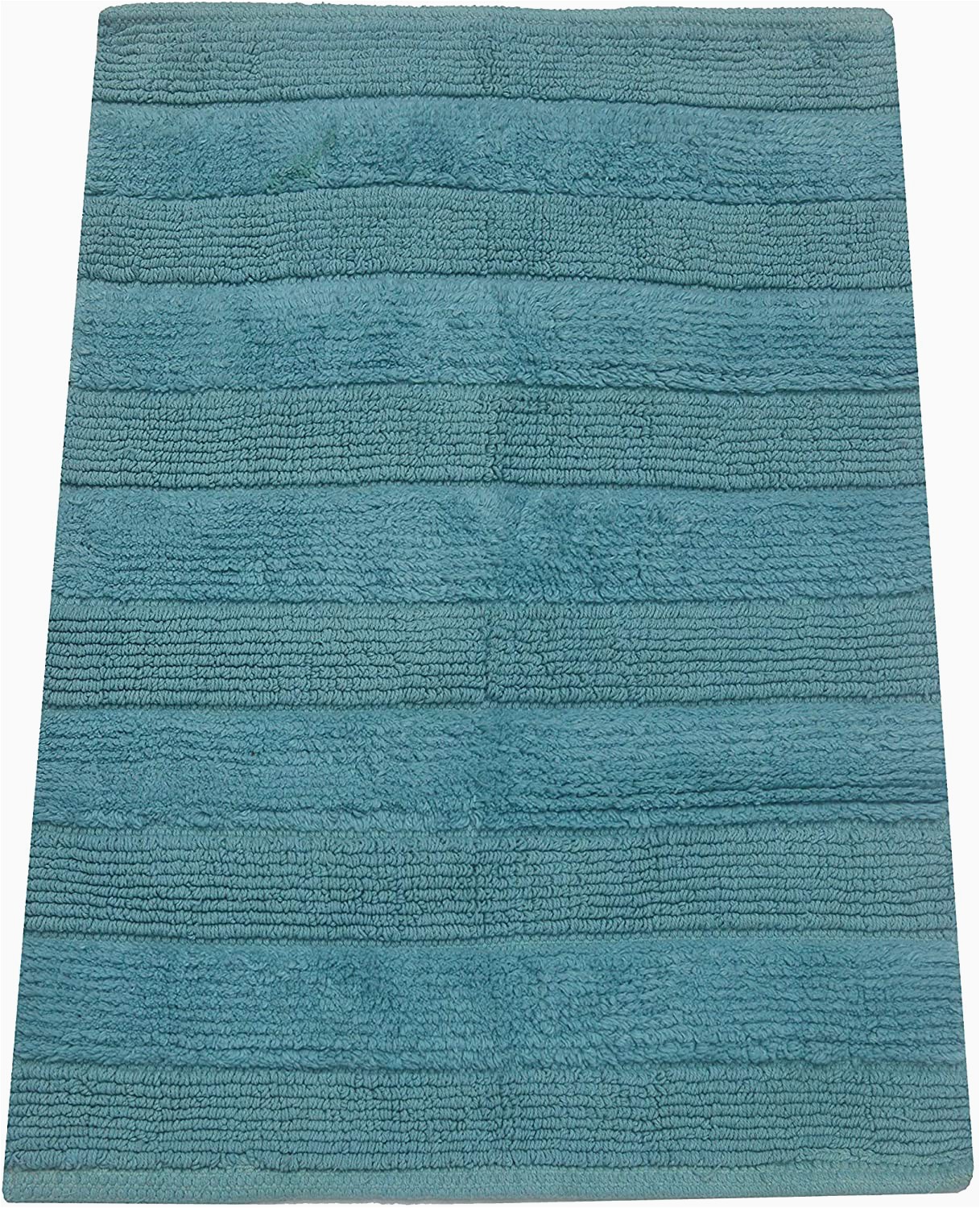 Chardin Home Bath Rugs Chardin Home – Thai Spa Cotton Hand Woven Bathroom Rug Size 20”x30” Light Blue with Latex Spray Back