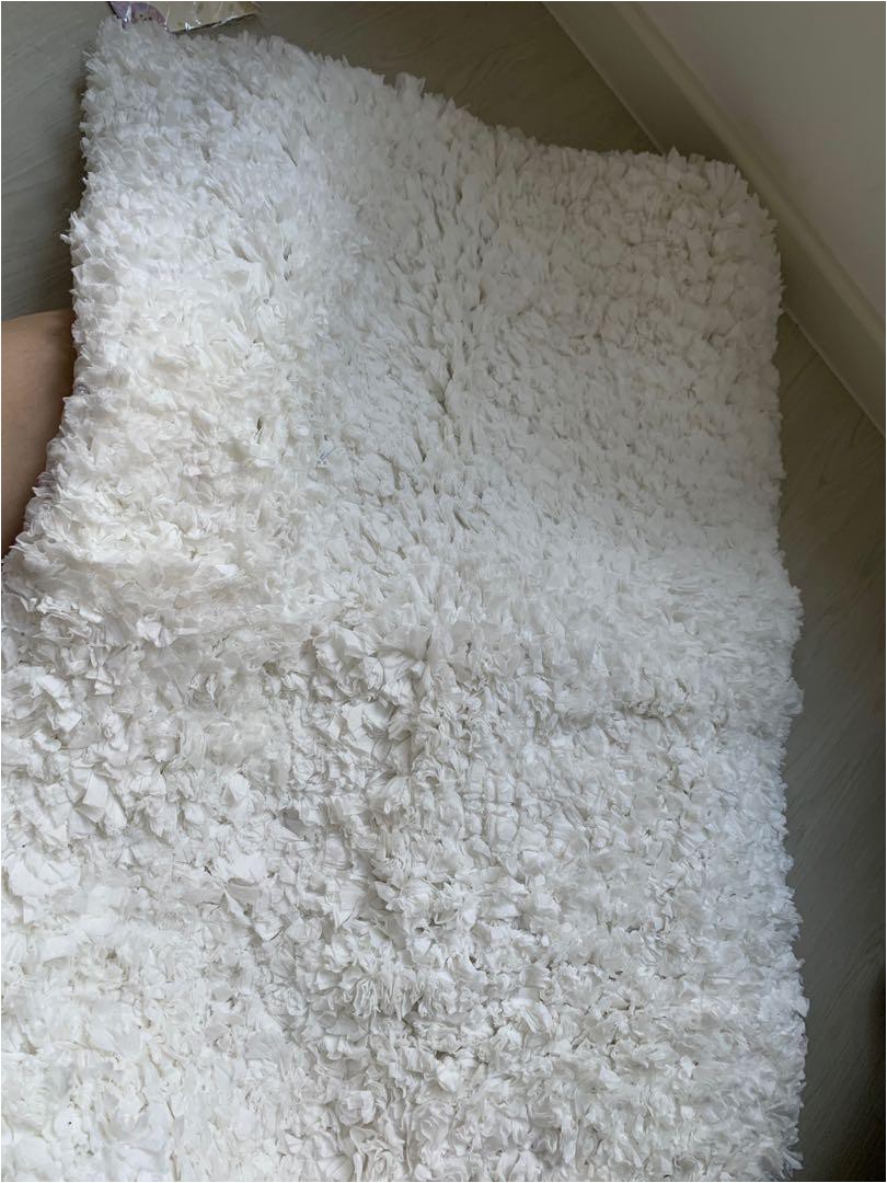 Fluffy White Bath Rug White Fluffy Mat Bath Rug Carpet Thick soft Decor