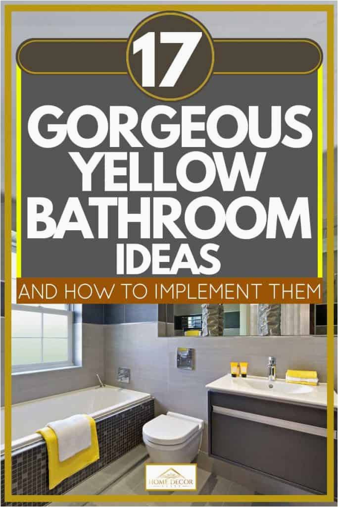 Grey and Yellow Bath Rug 17 Gorgeous Yellow Bathroom Ideas [and How to Implement them