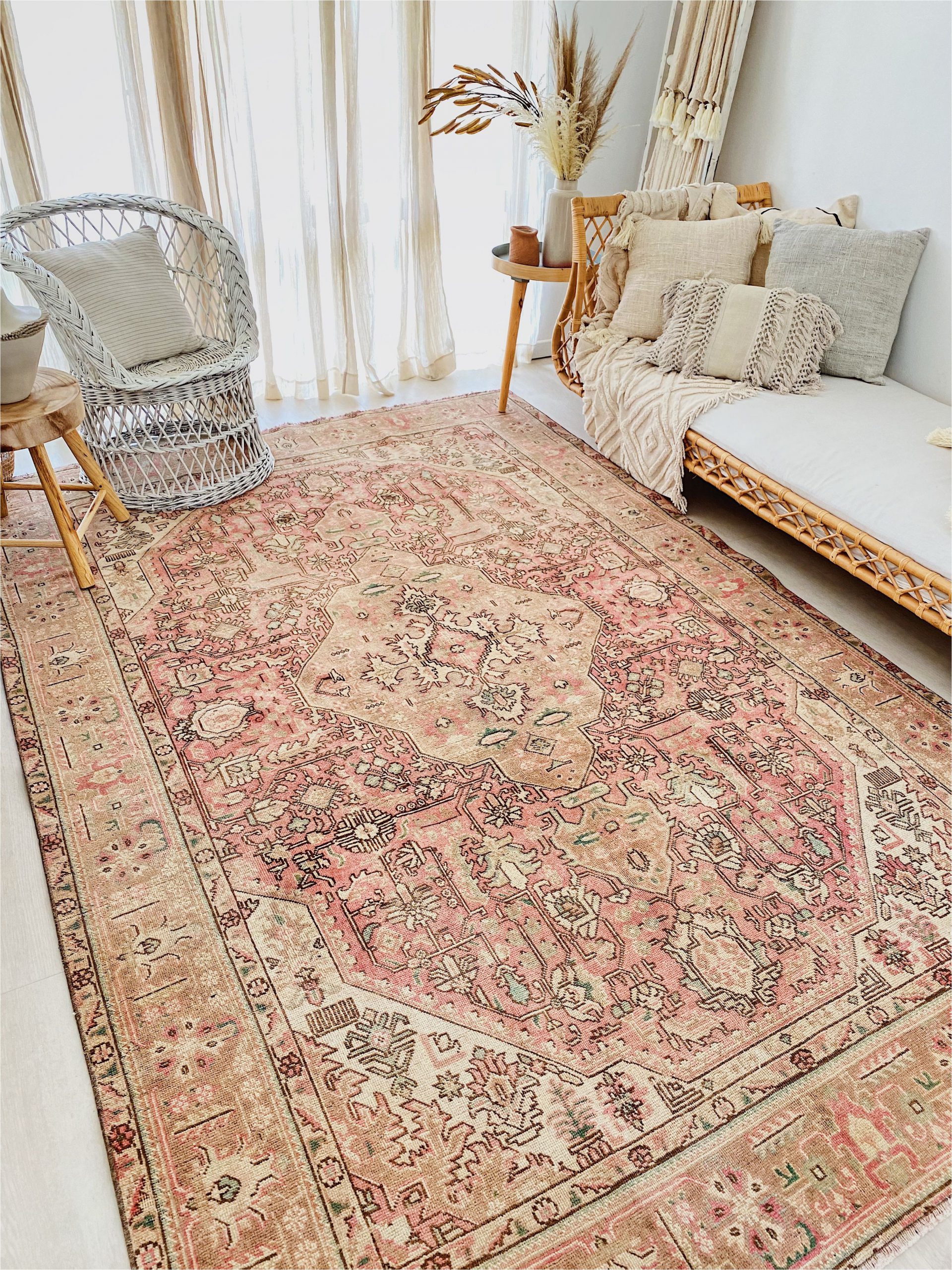 Huge area Rugs for Living Room Kenna Oversized Blush Taupe Faded E Of A Kind Turkish Rug