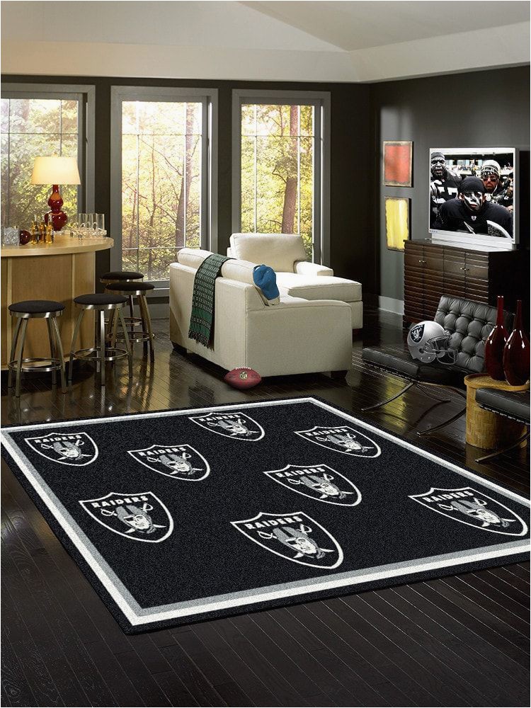 Huge area Rugs for Living Room Oakland Raiders area Rug