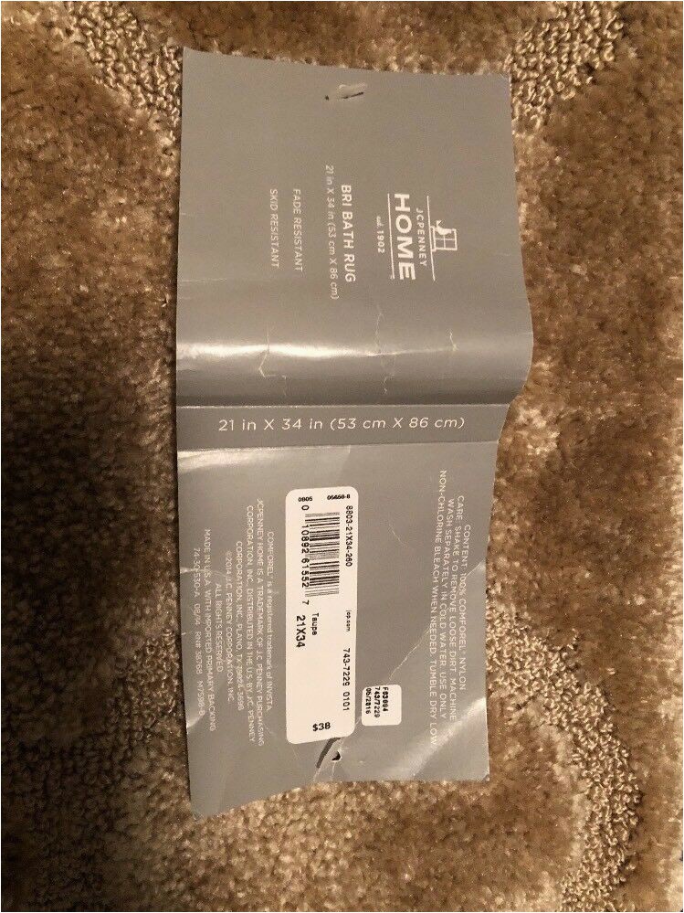 Jcpenney Bath Mats and Rugs Jcpenney Home Bri Bath Rug Collection 21 X 34 Taupe