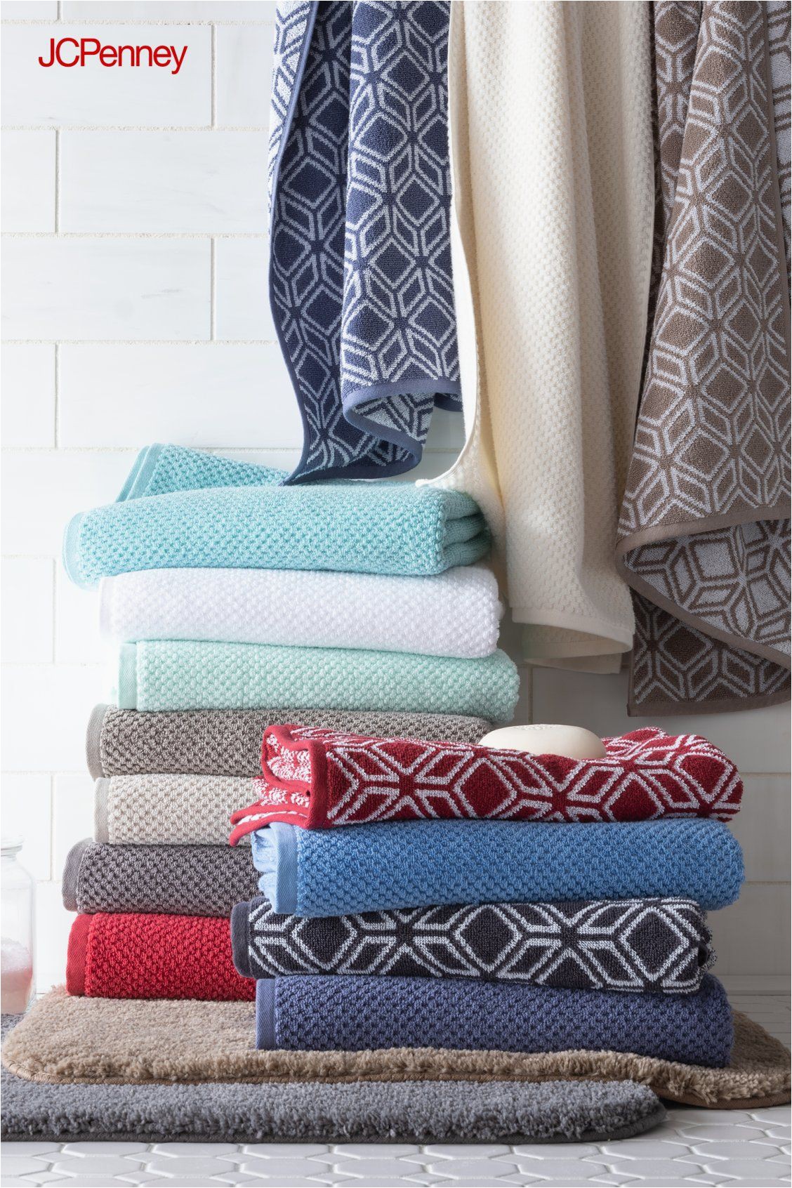 Jcpenney Bath Rugs Carpet Throw Out the Boring Beige towels and Add A Splash Of Color