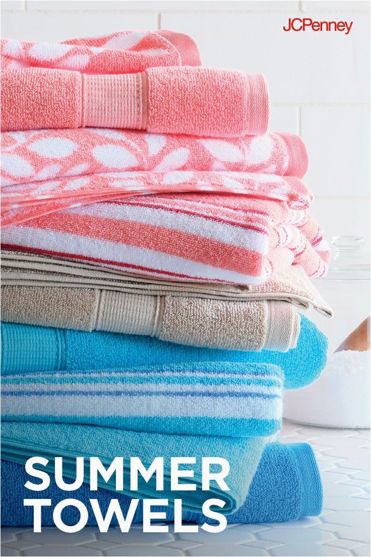 Jcpenney Bath towels and Rugs Give Your Bath A Wash Of Color
