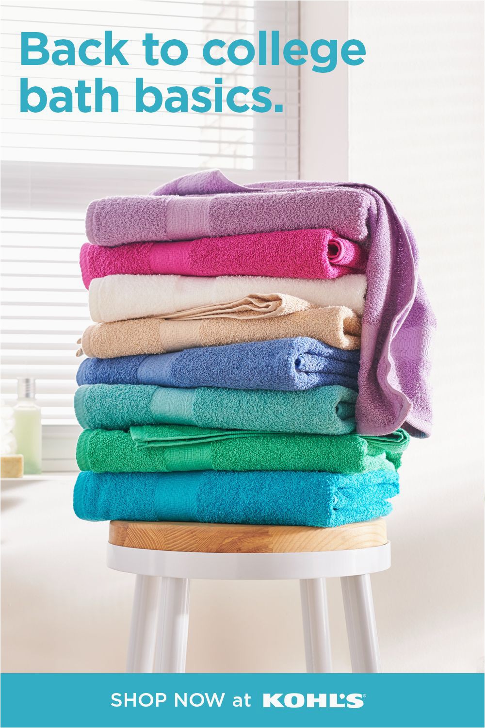 Kohl S Bath towels and Rugs Shop Bathroom Basics for Back to College at Kohl S In 2020
