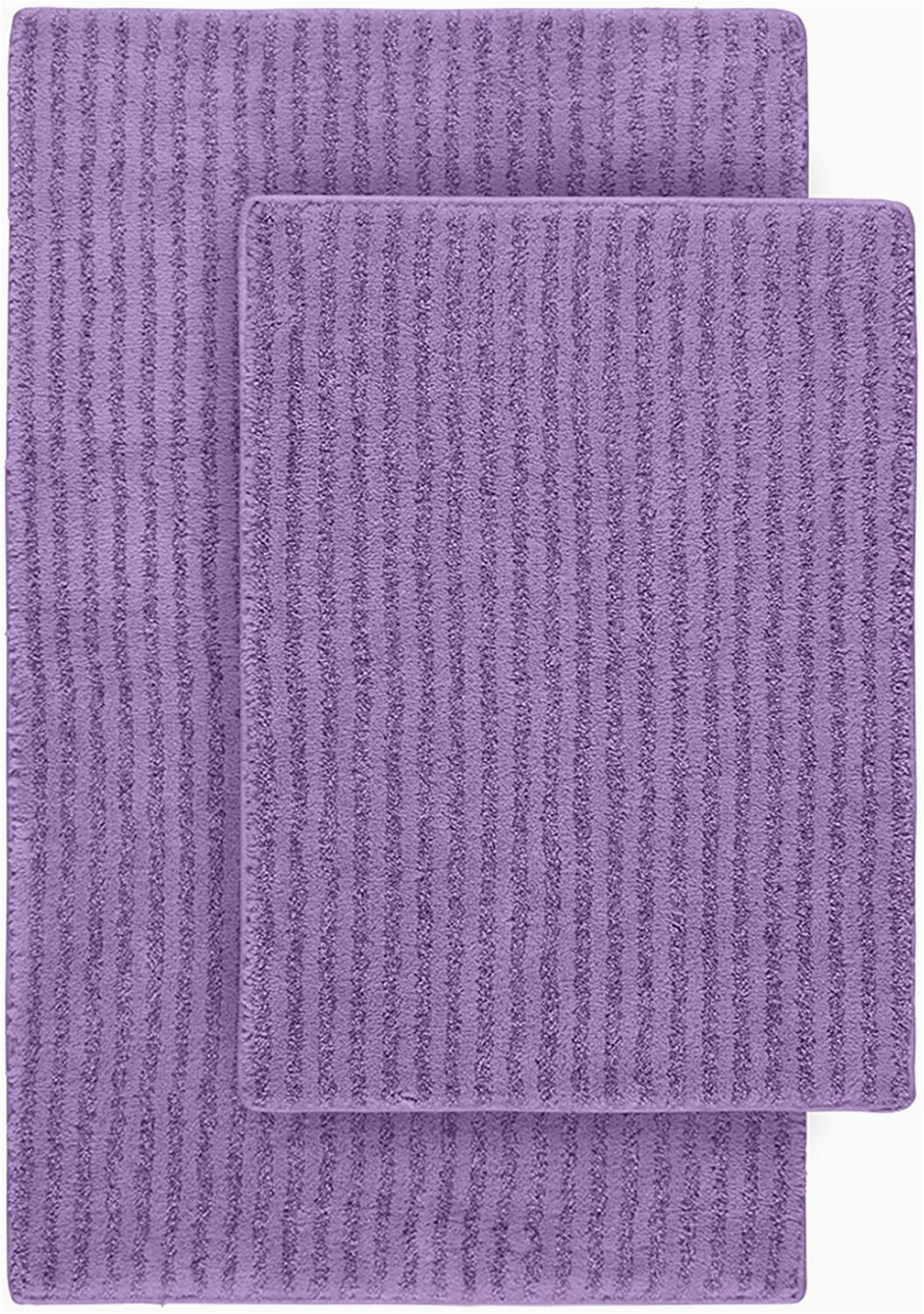 Lavender Bath Mat Rugs Garland Rug 2 Piece Sheridan Nylon Washable Bathroom Rug Set Purple