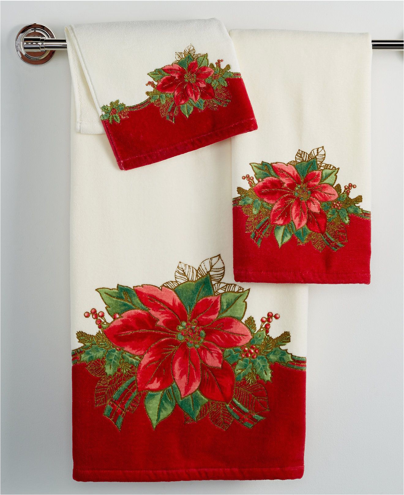 Lenox Holiday Bath Rug Closeout Lenox Holiday Poinsettia Tartan Bath towel