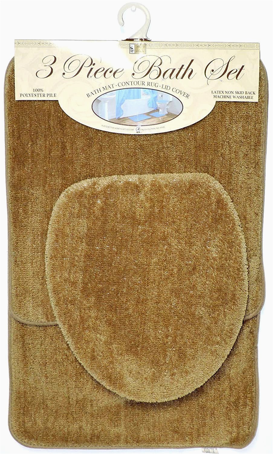 Light Brown Bath Rugs Amazon Homestyle 3 Piece Bath Rug Set Light Brown