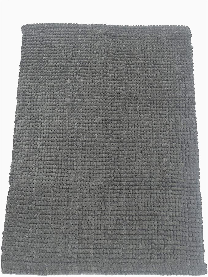 Luxe Microfiber Chenille Bath Rug Chardin Home – Luxurious Microfiber Chenille Bathroom Rug 20 X30 Extra soft and Absorbent Looped Shaggy Rugs with Spray Latex Underneath Gray