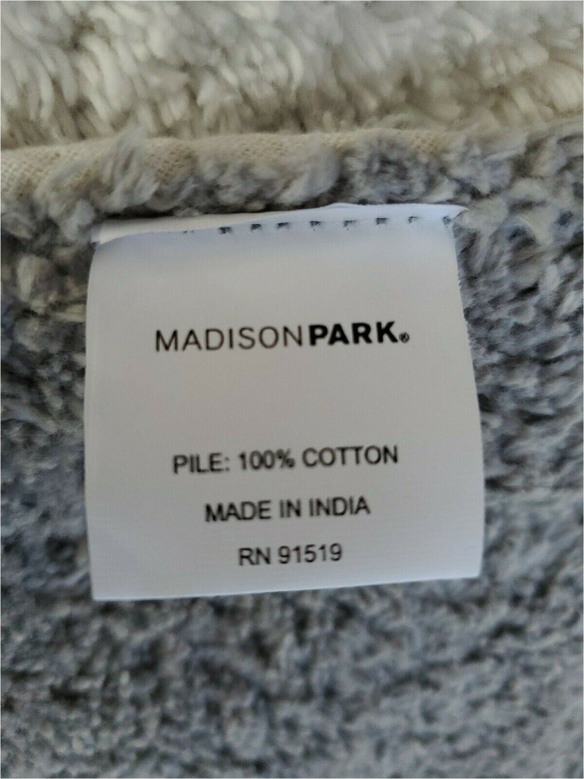Madison Park Marshmallow Bath Rug Madison Park 24×72 Grey Stripe Reversible Bath Rug Cotton