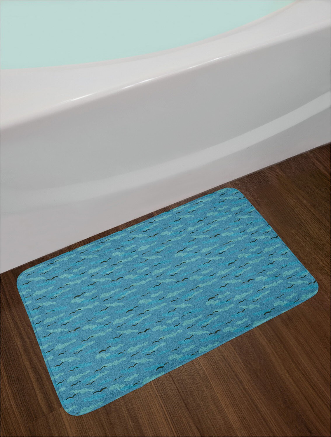 Madison Park Marshmallow Bath Rug Seagulls Bath Rug