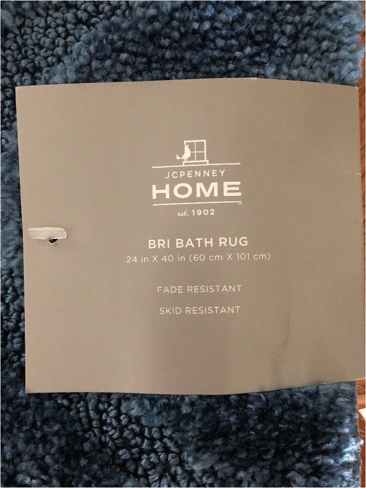 Red Bath Rugs at Jcpenney Jcpenney Home Bri Bath Rug Collection 24×40 Blue Indigo
