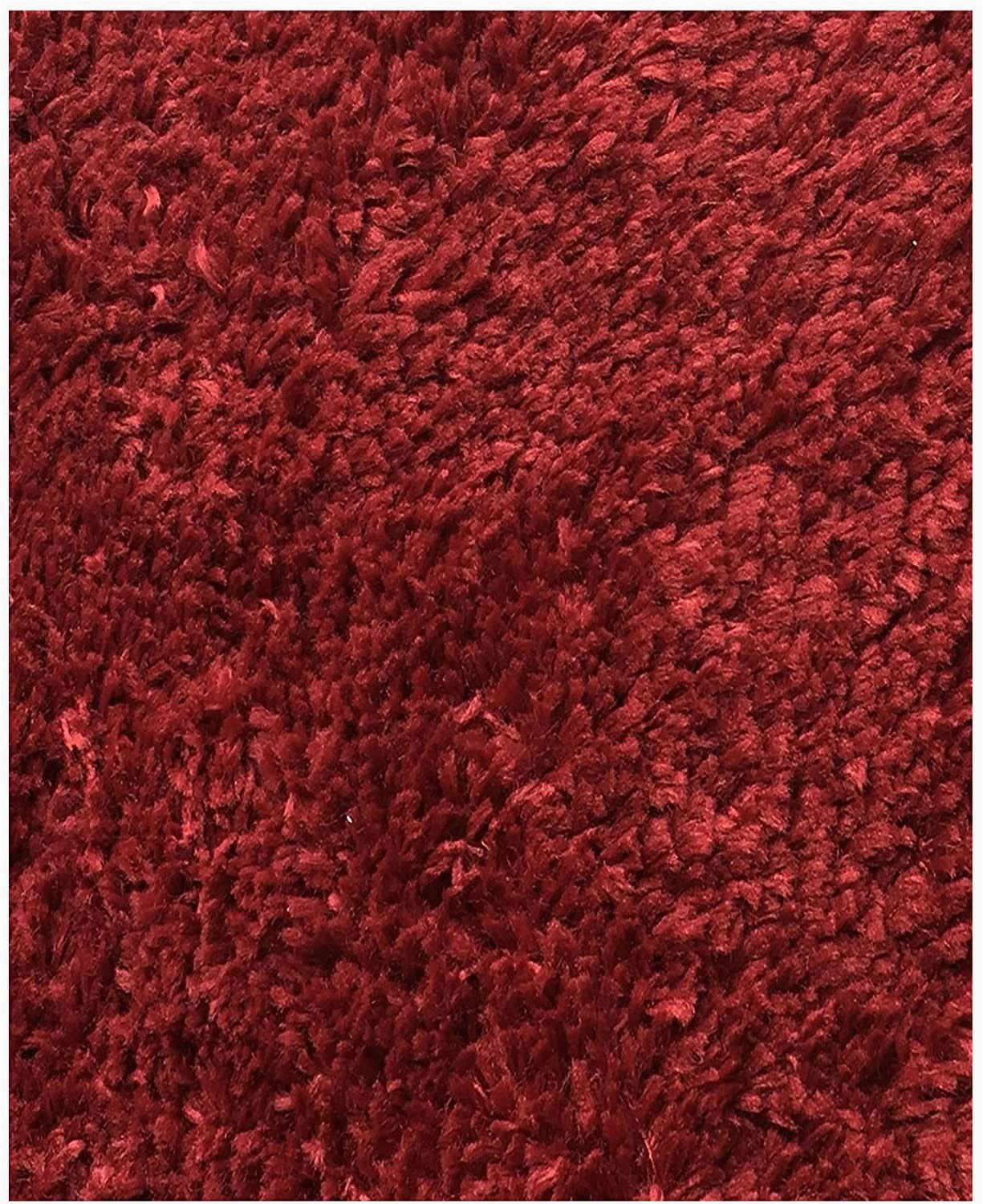 Royal Velvet Bath Rug Collection Mohawk Home Cut to Fit Royale Velvet Plush Bath Carpet Claret 5 by 6 Feet