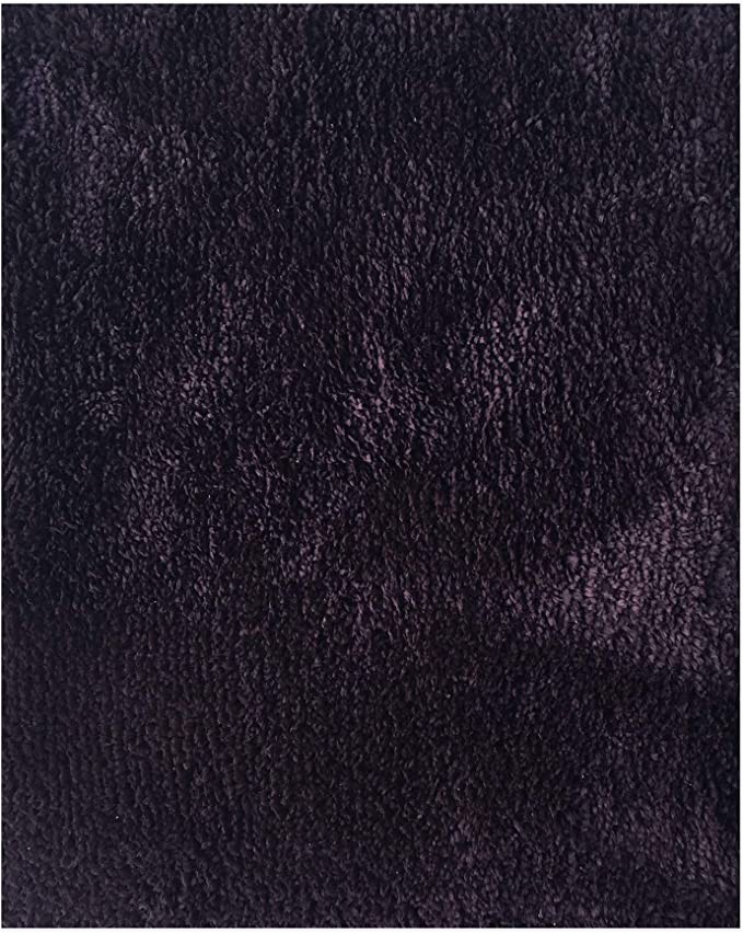 Royal Velvet Bath Rug Collection Mohawk Home Cut to Fit Royale Velvet Plush Bath Carpet Midnight Purple 6 by 10 Feet