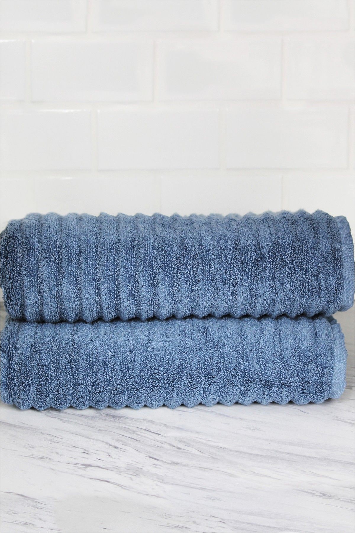 Slate Blue Bath Rugs Melange Home