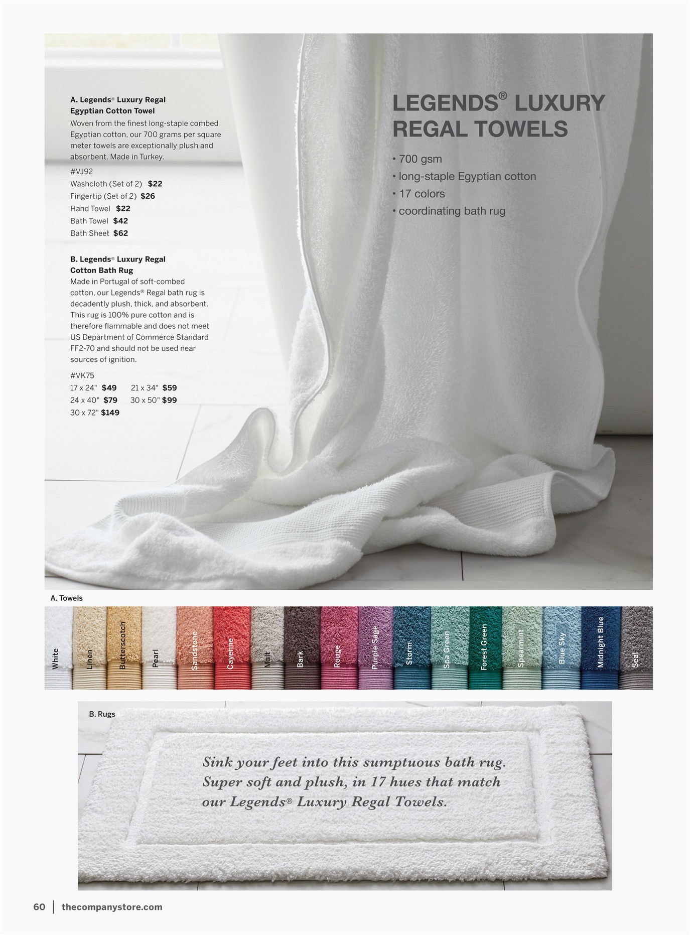 The Company Store Bath Rugs the Pany Store March 2020 Legends Luxury Regal Cotton
