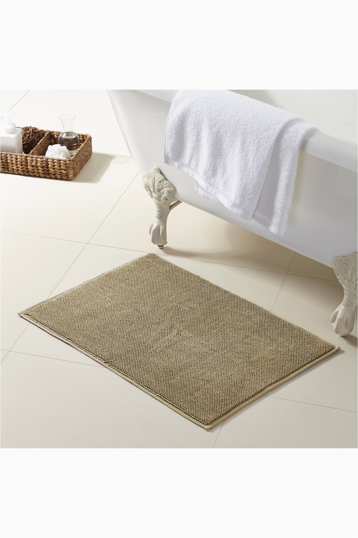 Turkish Cotton Bath Rugs Modern Threads Turkish Cotton Reversible Bath Rug Oatmeal