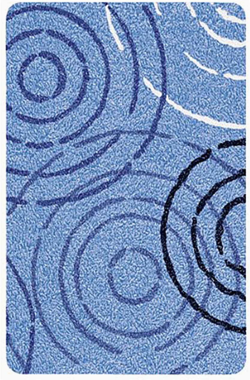 Vita Futura Bath Rugs Kleine Wolke Luxury Contemporary Splash Bath Rug 27 6×47 2in Sky Blue