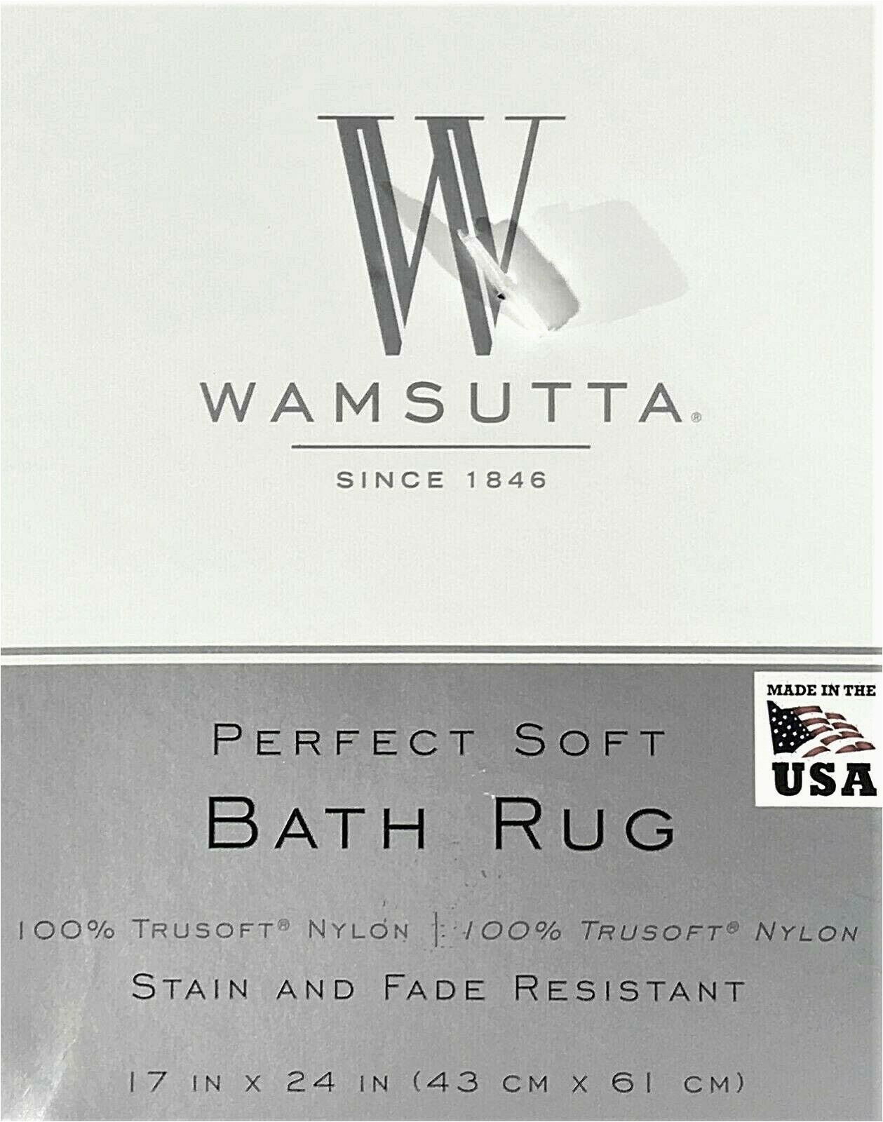 Wamsutta Perfect soft Micro Cotton Bath Rug New Wamsutta Luxury Perfect soft Contour Bath Rug 21" X 24" In Teal