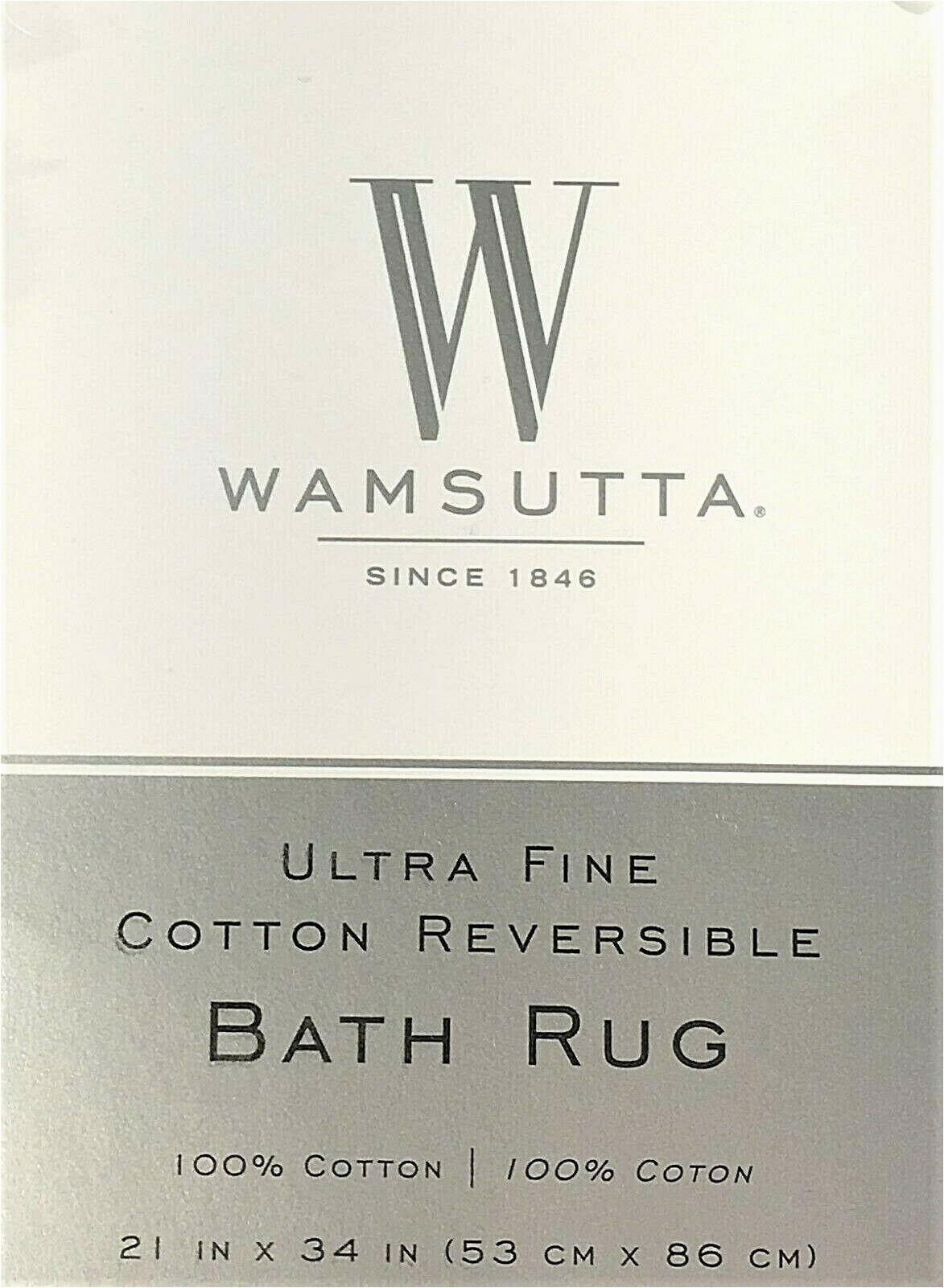 Wamsutta Ultra Fine Reversible Bath Rug New Wamsutta Luxury Ultra Fine Reversible Contour Bath Rug 20"x 24" In Sea Glass