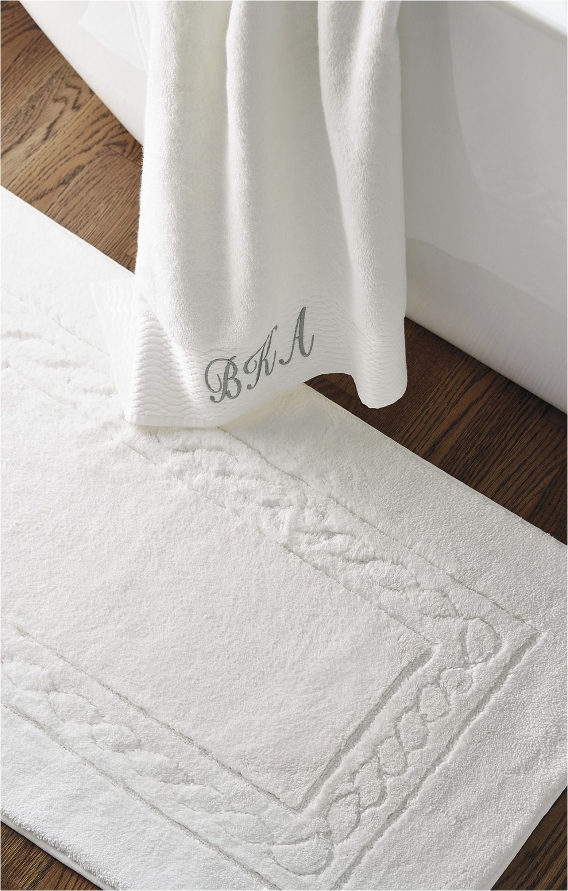 White Bath Rugs Cotton Egyptian Cotton Skid Resistant Bath Rug