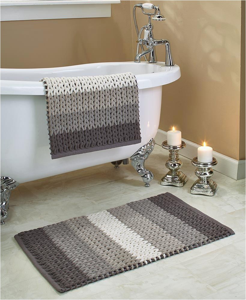 2 Pc Bathroom Rug Set 2 Pc Braided Chenille Bath Rug Sets