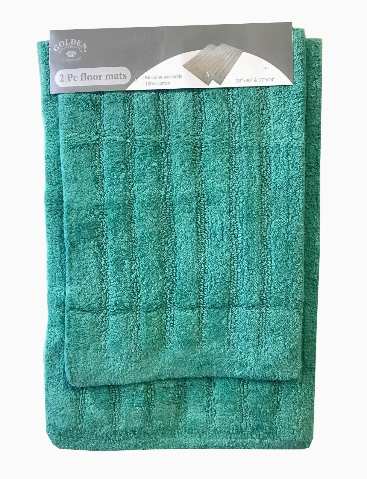 2 Pc Bathroom Rug Set 2 Piece Cotton Bath Rug Set Bathroom Mat Ultra Absorbent Machine Washable