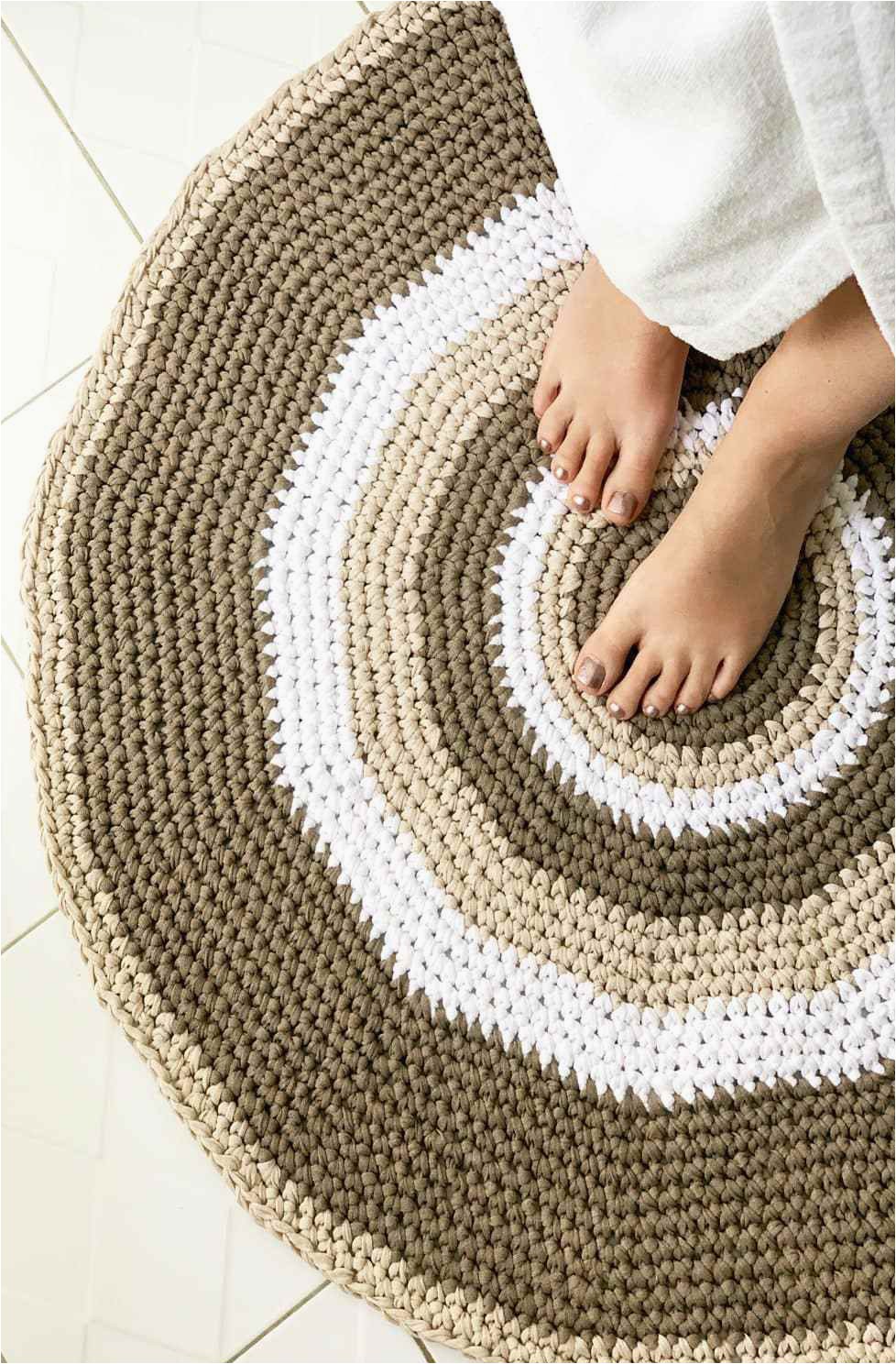 3 Foot Round Bathroom Rug Crochet Round Rug Pattern