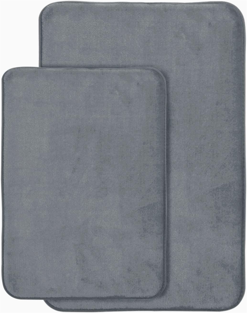 Bathroom Memory Foam Rug Sets Aoacreations Non Slip Memory Foam Bathroom Bath Mat Rug 2 Piece Set Includes 1 20" X 32" and 1 Small 17" X 24" Grey
