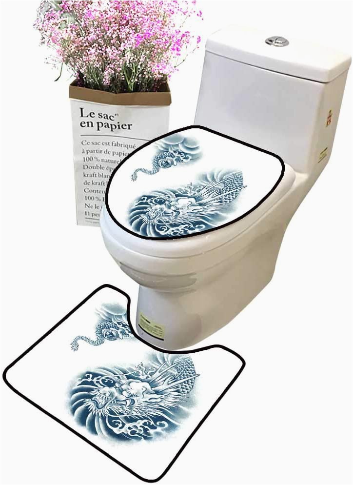 Bathroom Rug and toilet Sets Bathroom Rug toilet Sets Depositphotos Stockjap Esque Dragon
